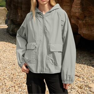 Haband Women's Light Gray Utility Jacket